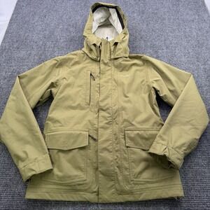 Oakley Technical Ski Jacket Men's Small Olive Green Baggy Fit‎ Removable Fleece
